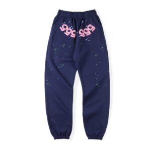 Sp5der Blue 555555 Sweatpants Men Women