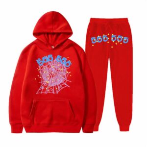 Sp5der Worldwide Tracksuit – Red