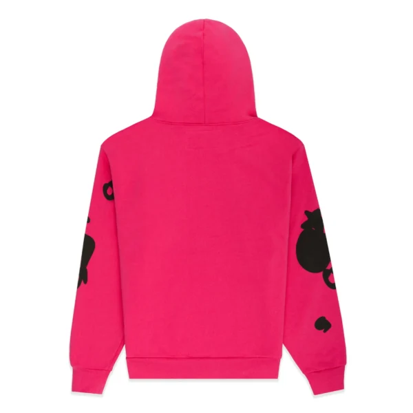 Sp5der Dark Pink Beluga Hoodie