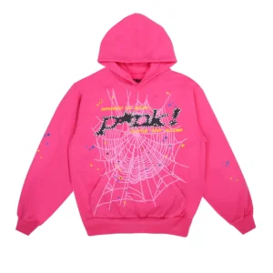 Dark Pink Sp5der Hoodie