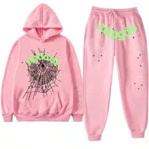 Sp5der Tracksuit Pink