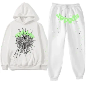 Sp5der Tracksuit White